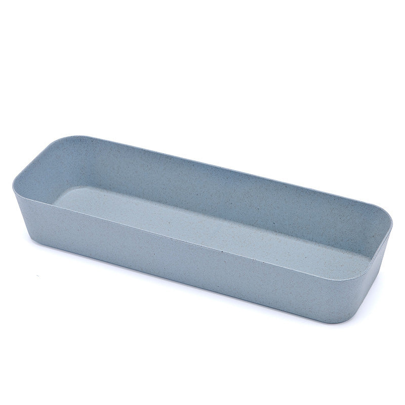 Wheat Straw Storage Box Drawer Storage Box Kitchen Tableware Storage Box Biodegradable Plastic Storage Box