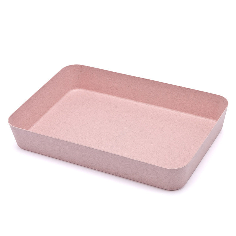 Wheat Straw Storage Box Drawer Storage Box Kitchen Tableware Storage Box Biodegradable Plastic Storage Box