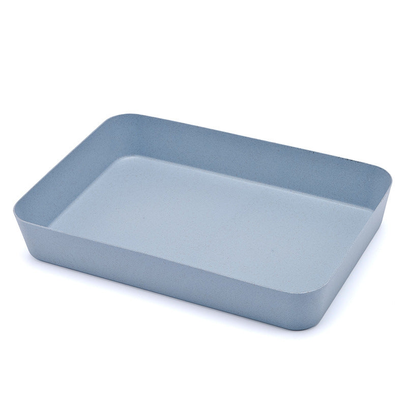 Wheat Straw Storage Box Drawer Storage Box Kitchen Tableware Storage Box Biodegradable Plastic Storage Box