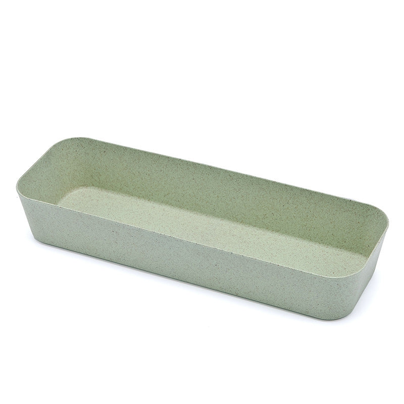 Wheat Straw Storage Box Drawer Storage Box Kitchen Tableware Storage Box Biodegradable Plastic Storage Box
