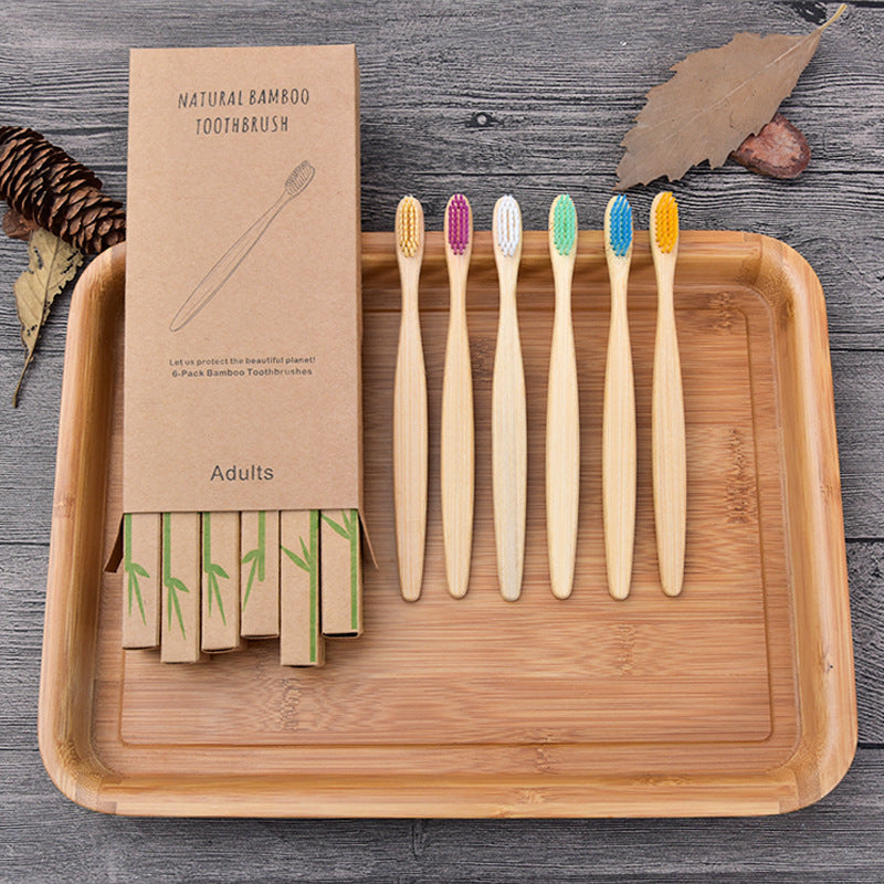 Household Simple Biodegradable Bamboo Toothbrush