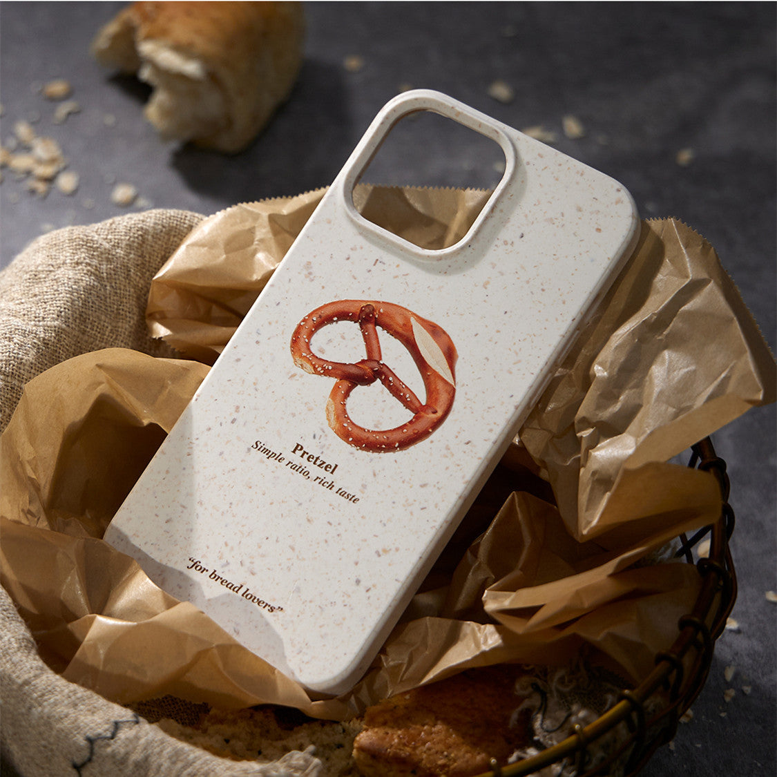 Biodegradable Alkaline Water Bread Printing Phone Case
