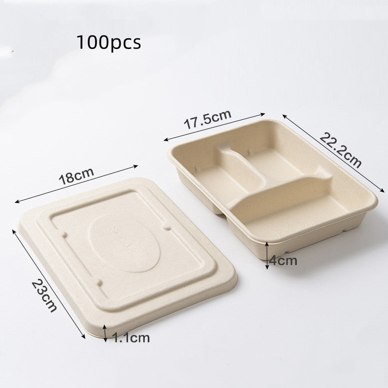 Disposable Biodegradable And Environmentally Friendly Lunch Box